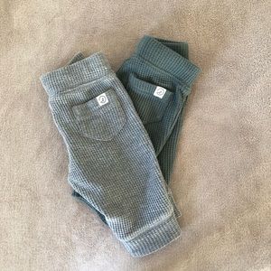 Organic baby pants. Set of 2.